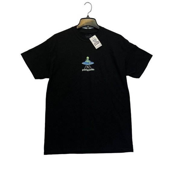 Men's Black T-Shirt Party Pants  Beer Me Up Logo Mens Teal  Size M New - Picture 8 of 12